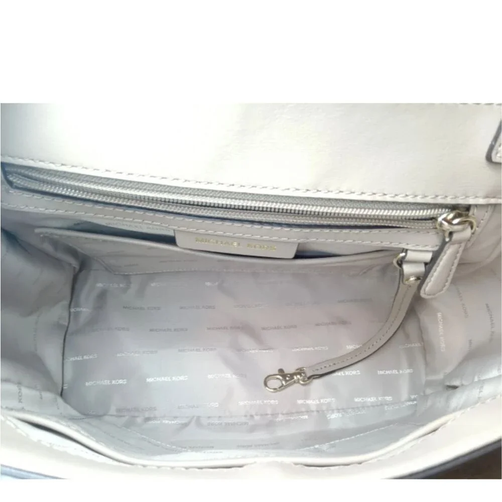 Michael kors Whitney Large Satchel Top Handle Leather Handbag Retail $348